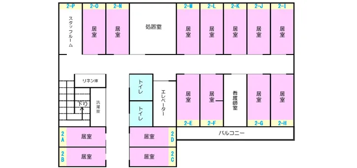 2階フロア図